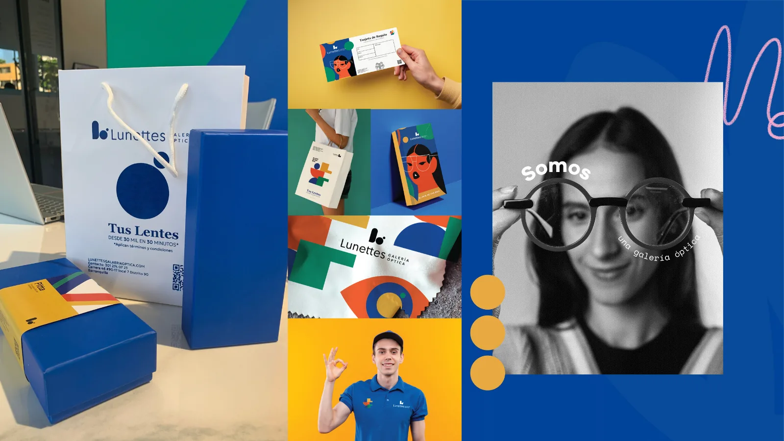 Collage de identidad de marca Lunettes