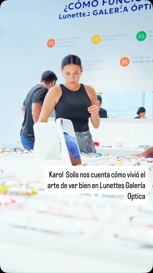 Karol no solo lleva gafas, lleva historia.
Cada mirada suya refleja lo que muchas mujeres viven: lucha, inteligencia, amor propio y valentía.

En Lunettes, ella vivió una experiencia creada para mujeres como ella: auténticas, decididas y llenas de luz.
Porque sus ojos merecen diseño, tecnología y personalización a su altura.

👁‍🗨 Gafas que ven más allá.
🕒 Entrega en 30 minutos.
🧠 Asesoría pensada en ti.
📍Solo en Lunettes Galería Óptica.

#KarolSolis #LunettesGO #ElArteDeVerBien #MujeresQueInspiran