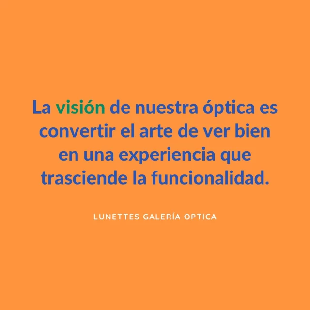 Tenemos más que un trabajo, tenemos una misión.